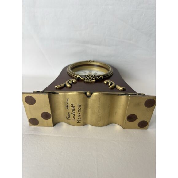 Vintage SETH THOMAS Heirloom Mantel Clock Dark Wood Classic Collectible - Picture 7 of 11